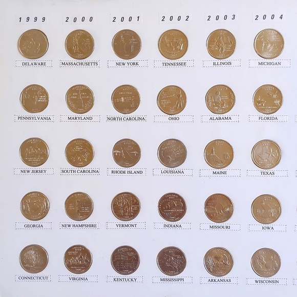 US 1999-2008 50 State Quarters Complete Set. - Picture 2 of 3